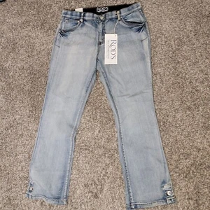 Rod's True Western Living Blue Jeans Button Me Up Riding Relaxed Fit 17/18x32 - Picture 1 of 8