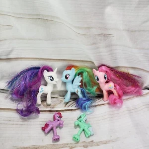 My Little Pony Figure Lot Tinsel Hair Musical Carousel Rainbow Mini 2016 Of 5 - Picture 1 of 9