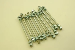JOB LOT TEN (10 ) 5/16” x 145mm KIDS BIKE BUSHED WHEEL SPINDLE AXLE - Picture 1 of 2