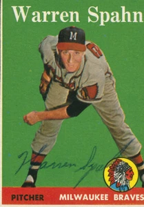 WARREN SPAHN - TRADING/SPORTS CARD SIGNED - Picture 1 of 2