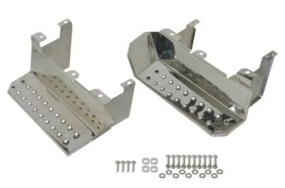 Kentrol 30432 Polished Silver Side Steps Pair 76-95 CJ7 Wrangler YJ - Image 1 of 4