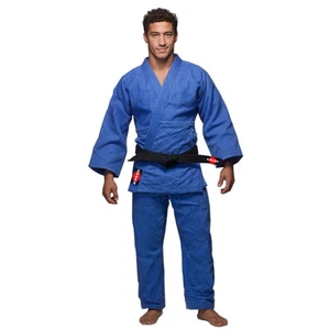 KANKU Judo Uniform, Heavy duty double Weave 750 gram White and Blue Gi, Uniform - Picture 1 of 4