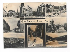 Ansichtskarte Postkarte Mehrbild - Grüße aus Aue i. Sa. - 1959 - Bild 1 von 2