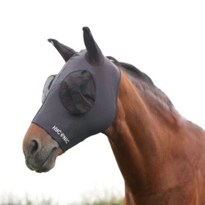 FLY MASK LYCRA ANTI BUG SUMMER EQUESTRIAN HYCONIC PONY COB FULL *FREE POSTAGE* - Picture 1 of 3
