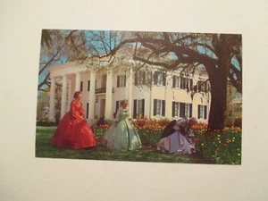 Natchez Mississippi Postkarte D'evereux griechische Wiederbelebung Architektur Stempelglanz - Bild 1 von 2