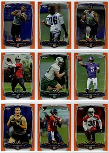 2014 Topps cromo fútbol americano naranja refractor paralelo tú eliges acabado tu conjunto - Imagen 1 de 1