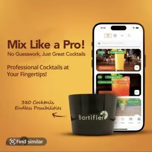 Bartifier - Premium Hausbar Cocktail Gerät - App-fähig, 300+ Rezepte, m - Bild 1 von 5