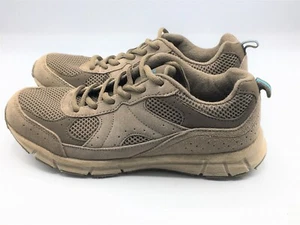 BCG SPORT SNEAKER Womens Taupe Brown Leather Walking Shoes 6 M Laces - Picture 1 of 8