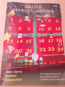Nuevo libro de patrones de tejido Sidar recuerdos tejidos 'Calendario de Adviento de Navidad' - Imagen 1 de 1