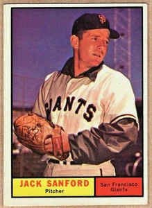 Jack Sanford - 1961 Topps #258 - Bild 1 von 2