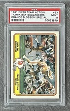 1981 Fleer Team Action #53 TAMPA BAY BUCCANEERS 🏈 PSA 9 🏈 Mint 🏈 FREE SHIP