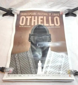 Póster Othello William Shakespeare Print 2012 STL Forest Park 24" H X 18" L - Imagen 1 de 22