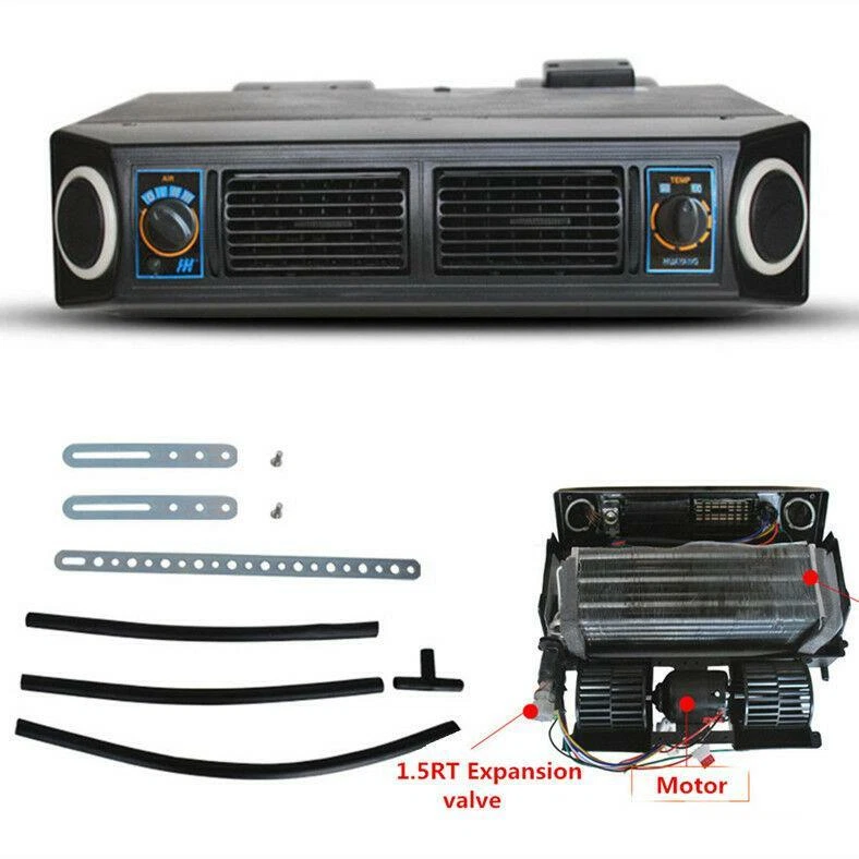 12V Car Air Conditioner Kit Under Dash Cooling Evaporator Compressor 3 Level A/C - Image 1 of 4
