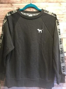 NUEVO SIN ETIQUETAS VICTORIA'S SECRET ROSA SUDADERA JERSEY LEGGINGS CREW GRIS PEQUEÑO ARCO IRIS - Imagen 1 de 4