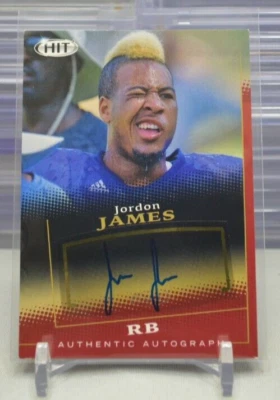 Jordon James 2015 Sage Hit Red #A116 Rookie Auto  2-B - Image 1 of 2