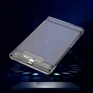 2.5Inch Hard Drive Enclosure HDD/SSD Case for Laptop (Type-C/USB3.1 transparent) - Bild 1 von 7
