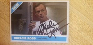 Chelcie Ross signed custom card - Eddie Harris from Major League - JSA