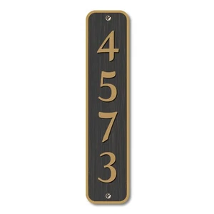 Personalized Home Address Sign Aluminum 12"x3" Custom House Number Plaque - Picture 1 of 7