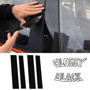 For Mercedes X-Class W470 2017-2020 Piano Black Pillar Posts Door Cover Decals - Picture 1 of 12