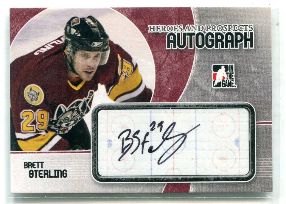 2007-08 ITG Heroes & Prospects Brett Sterling AUTO AUTOGRAPH RC - Image 1 of 1
