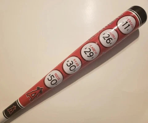 Los Angeles Angels Retired # 33"/31oz One Kind Custom Collectible Baseball Bat Cover
