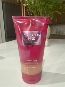 Bath & Body Works *PERFECT IN PINK* Foaming Sugar Body Scrub 8oz NEW - Picture 1 of 2