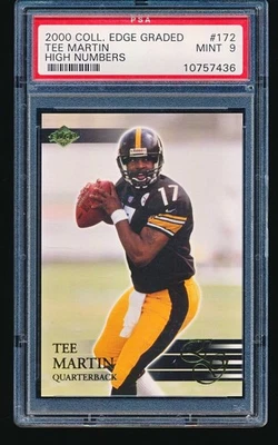 2000 Collector's Edge Graded High Numbers TEE MARTIN #172 PSA 9 - Image 1 of 2