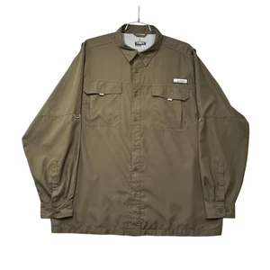 Camicia manica lunga uomo Habit Flushing Bay River taglia XXL marrone pesca outdoor - Foto 1 di 9