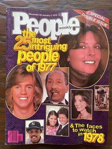 People Magazine Dec 26 - Jan 2 1978 The 25 Most Intriguing People of 1977 - Picture 1 of 5