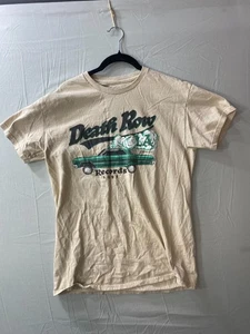 Death Row Records 1991 Men's T-Shirt, Size Medium, Tan, Pre-Owned - Picture 1 of 7