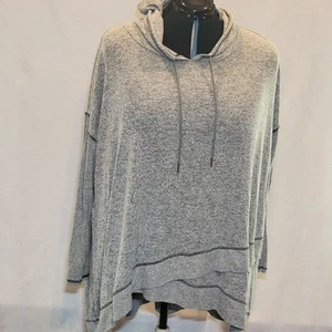 Livi Active 26/28 Heathered Gray Pullover Hoodie - Picture 1 of 11