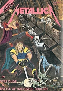 Vintage 1990 Metallica Rock Fantasy Comic Book | Michael Valentine Thor Marvel - Picture 1 of 1