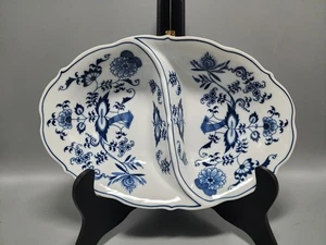 Blue Danube Japan ovale geteilte Gemüseschüssel 11" Banner Bodenstempel Porzellan - Bild 1 von 10
