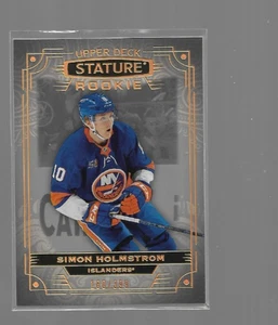 2022-23 Upper Deck Stature #162 Rookie #160/299 SIMON HOLMSTROM - Picture 1 of 2