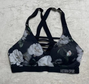 Reggiseno sportivo Victoria's Secret sportivo floreale senza fili donna taglia 34B - Foto 1 di 7