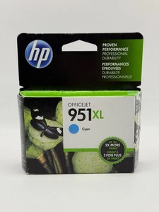 Cartucho de tinta cian de alto rendimiento original HP 951XL CN046AN exp. Mar 18 CAJA ABIERTA LEER - Imagen 1 de 8