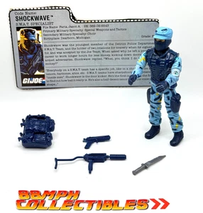 MINTY FRESH UNCRACKED 100% Complete 1988 GI Joe SHOCKWAVE w/ FILE CARD - Picture 1 of 8