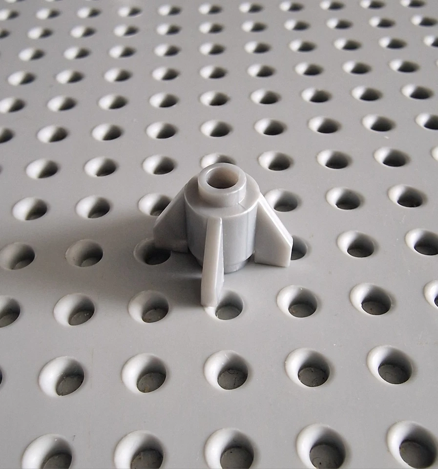 LEGO Raketenunterteil 1x1 silber 1 stk rocket Space 4588 A174 - Bild 1 von 1