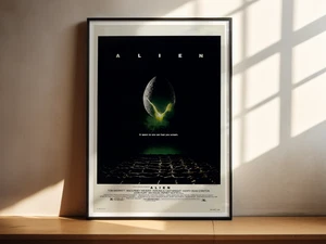Alien Movie Poster Print (1979) – Retro Sci-Fi Horror A2 A3 A4 Wall Art - Picture 1 of 12