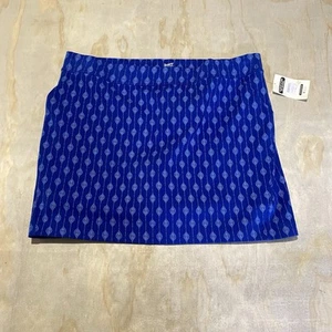 Duluth Trading Co Women’s Noga Natural Cotton Blue Skort Size 2X - Picture 1 of 6