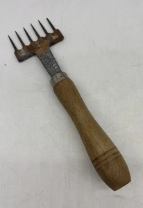 Rustic Vintage Ice Chisel Briddell No. 60 With Wood Handle - Picture 1 of 8