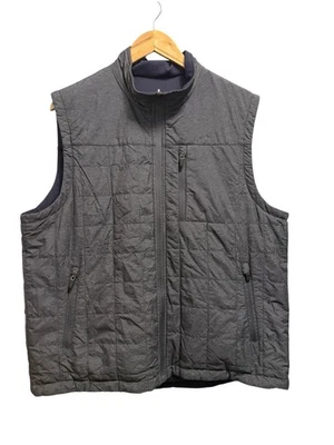 Chaleco Johnston Murphy Para Hombres XL Gris XC4 Rendimiento Cremallera Completa Golf Reversible Foto 1 de 4