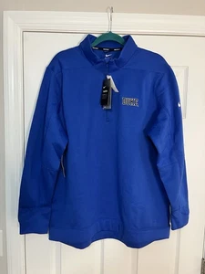 Duke Nike Golf Therma per zip 1/4 nuova con etichetta. Blu. XL - Foto 1 di 4