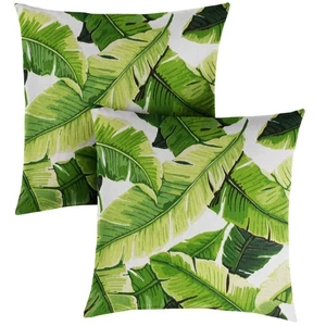 Green Outdoor Knife Edge Throw Pillows (2-Pack) - Picture 1 of 4