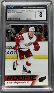NHL 2021-22 NHL Star Rookies Box Set Lucas Raymond CGC NM/MINT 8 #20 - Picture 1 of 6