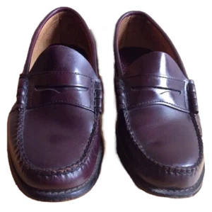 L.L. BEAN LEATHER PENNY LOAFERS, CORDOVAN, MENS SIZE 8.5 D 8.5D - Picture 1 of 8