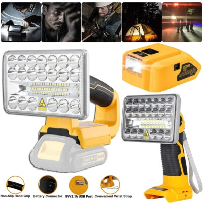 18W 2000LM Schnurloses LED Arbeitslicht für DeWalt 18V MAX DCB205 Li-Ion Akku - Bild 1 von 4