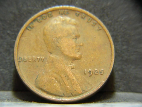 1925 WHEAT CENT PENNY ERROR--REVERSE LAMINATION ALL THE WAY ACROSS REVERSE--#545 Cover