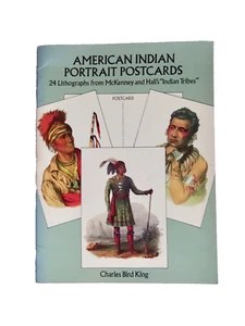iNDIAN PORTRAIT POSTCARDS 24 LITHO GRAPHS MCKENNEY HALL TRIBES 1993 NOS neocurio - Bild 1 von 8