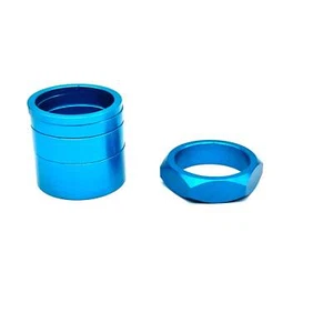 BILLET BMX RETRO MUTTERN 6 PUNKT STEUERSATZ SPACER SET - Bild 1 von 13